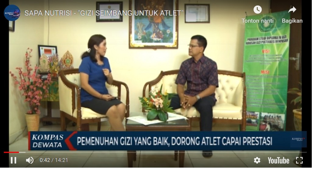 Video sapa nutrisi atlet