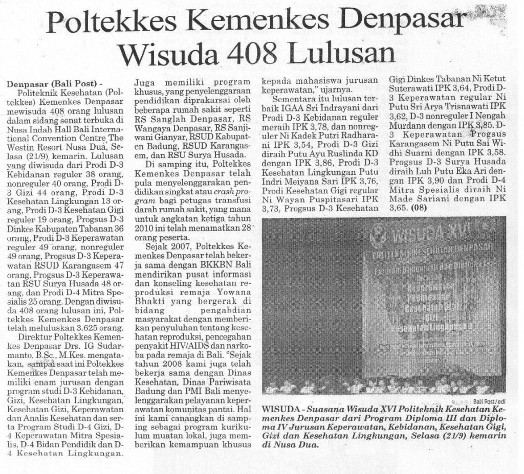 BaliPost,21-09-2010,Wisuda XVI